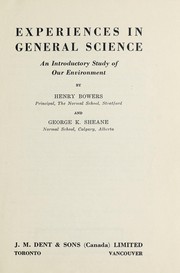 Cover of: Experiences in general science by Henry Bowers
