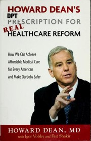 Cover of: Howard Dean's prescription for real healthcare reform by Howard Dean