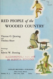 Cover of: Red people of the wooded country, a story of Indian life