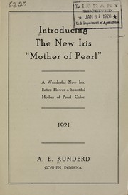 Cover of: Introducing the new iris, "mother of pearl"