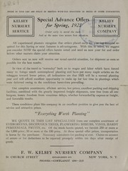 Cover of: Special advance offers for Spring, 1921