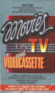 Cover of: Movies on TV and Videocassette 1991-1992