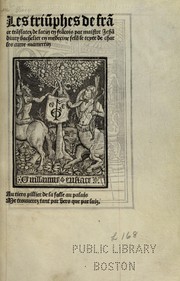 Les triu[m]phes de fra[n]ce by Divry, Jean], 1472?-1539. [from old catalog