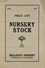 Cover of: Price list [of] nursery stock