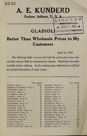 Cover of: Gladioli: better than wholesale prices to my customers