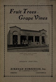 Cover of: Fruit trees, grape vines: season 1920-1921