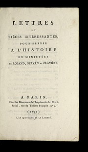 Cover of: Lettres et pie  ces inte ressantes by 