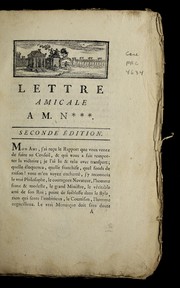 Cover of: Lettre amicale a M. N***