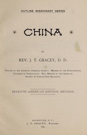 Front cover of China by John Talbot Gracey