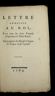 Cover of: Lettre adresse e au roi