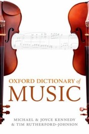 Cover of: The Oxford Dictionary of music