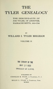 Cover of: The Tyler genealogy | Willard Irving Tyler Brigham