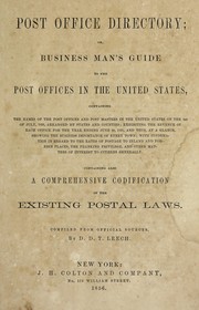 Cover of: Post Office directory
