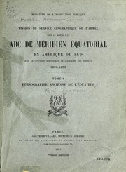 Cover of: Ethnographie ancienne de l'Equateur by R. Verneau