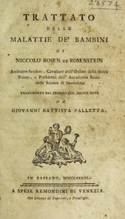 Cover of: Trattato delle malattie dei bambini