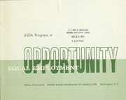 Cover of: USDA progress in equal employment opportunity