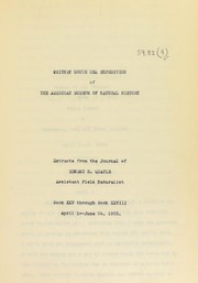 Whitney South Sea Expedition of the American Museum of Natural History by Ernest H. Quayle