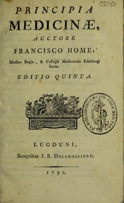 Cover of: Principia medicinae