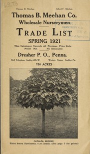 Cover of: Trade list: spring 1921