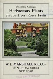 Cover of: Descriptive catalogue | W.E. Marshall & Co