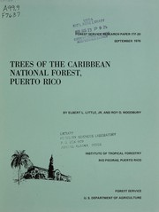 Cover of: Trees of the Caribbean National Forest, Puerto Rico