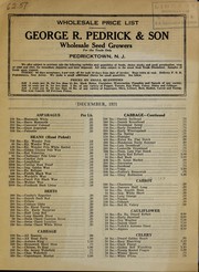 Wholesale price list by George R. Pedrick & Son