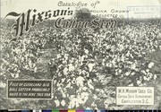 Cover of: Catalogue of Mixson's Carolina grown selected cotton seed by W.H. Mixson Seed Co. (Charleston, S.C.)