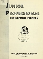Cover of: Junior professional development program