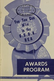 Cover of: You too can win in the U.S.D.A. REA awards program