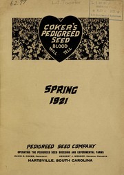 Cover of: Spring catalog by Pedigreed Seed Company (Hartsville, S.C.)
