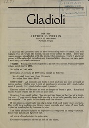 Cover of: Gladioli | Arthur C. Perrin (Firm)