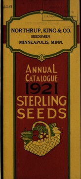 Cover of: Annual catalogue: sterling seeds 1921