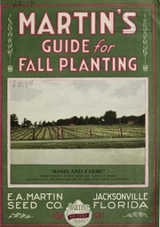 Martin's guide for fall planting by E.A. Martin Seed Company