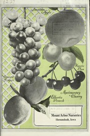 Cover of: Mount Arbor Nurseries [catalog, 1921]
