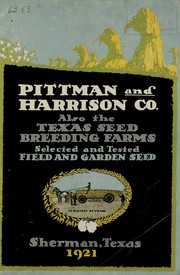 Cover of: Selected and tested field and garden seeds: 1921