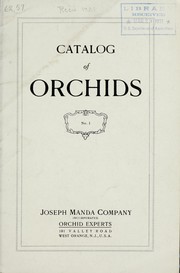 Catalog of orchids by Joseph Manda Company