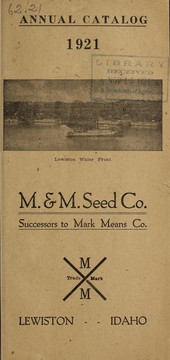 Cover of: Annual catalog by M. & M. Seed Co, M. & M. Seed Co