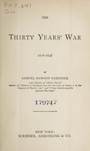 Cover of: The thirty years' war, 1618-1648