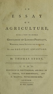 Cover of: An essay on agriculture