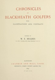 Cover of: Chronicles of Blackheath golfers with illustrations and portraits