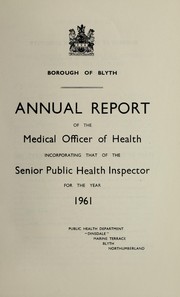 Cover of: [Report 1961] | Blyth (Northumberland, England). Borough Council