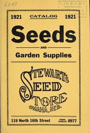 Cover of: Catalog 1921 by Stewart's Seed Store