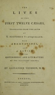 Cover of: The lives of the first twelve C©Œsars | Suetonius