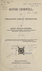 Cover of: Oliver Cromwell, or, England's great Protector