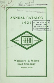 Cover of: Annual catalog: 1921