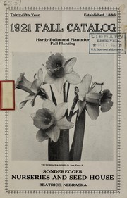 Cover of: 1921 fall catalog: hardy bulbs and plants for fall planting