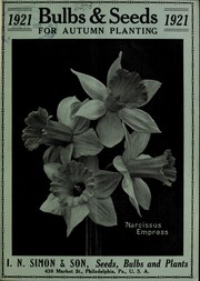 Cover of: Bulbs & seeds for autumn planting by I.N. Simon & Son, I.N. Simon & Son