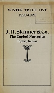 Cover of: Winter trade list: 1920-1921