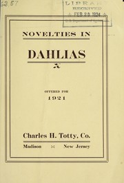 Novelties in dahlias offered for 1921 by Charles H. Totty (Firm)