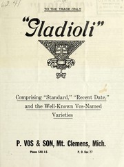 Cover of: "Gladioli": comprising "standard," "recent date," and the well-known Vos-named varieties